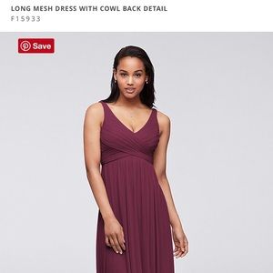 David’s bridal bridesmaid dress , size 2